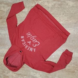 AMERICAN EAGLE WOMENS COTTON BLEND HOODIE SIZE M